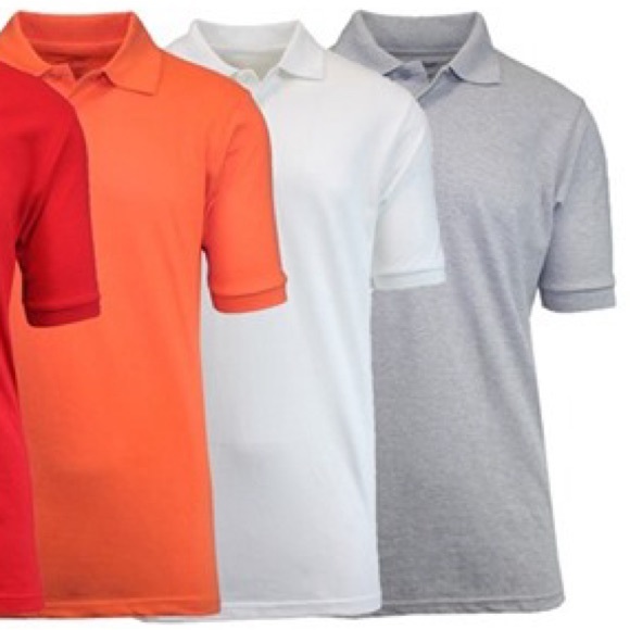 Blu Rock Heather Gray/Grey Short Sleeve Pique Polo in XL - Picture 13 of 13